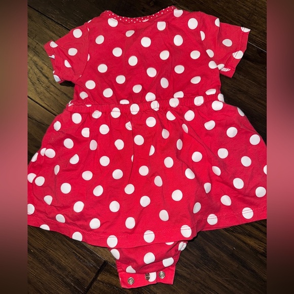 Carter's Red Baby Dress with Polka Dots and Heart - Picture 4 of 5